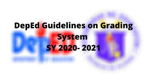 DepEd Order no.31 s.2020: Guidelines on Grading System.